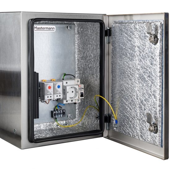 МАСТЕР-2УТП-Н Климатический навесной шкаф из нержавеющей стали