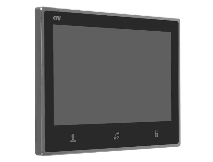 Монитор видеодомофона, стеклянная сенсорная панель управления "Easy Buttons" CTV-M4703AHD Серый