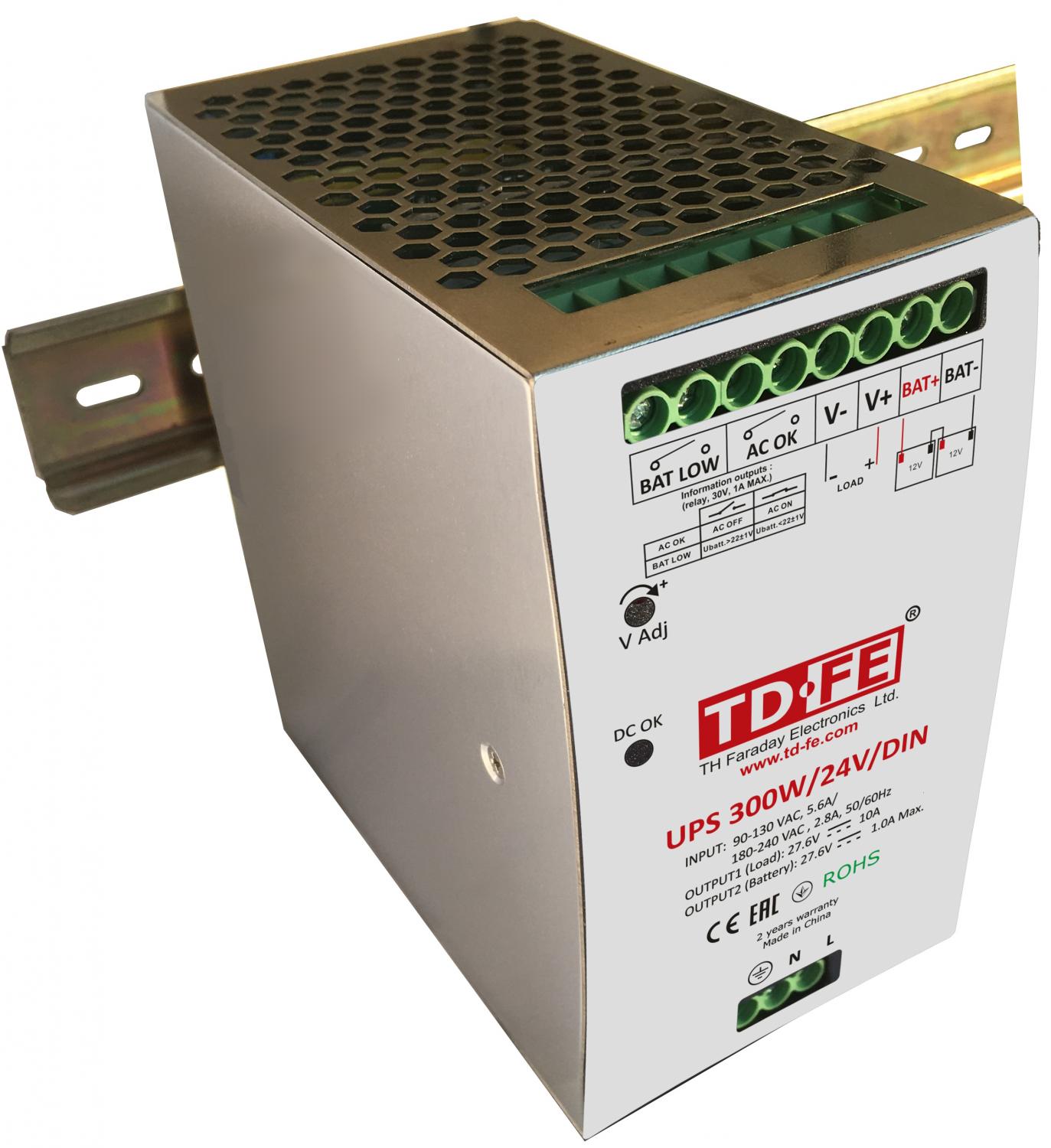 ББП UPS 300W/24V/DIN Блок питания