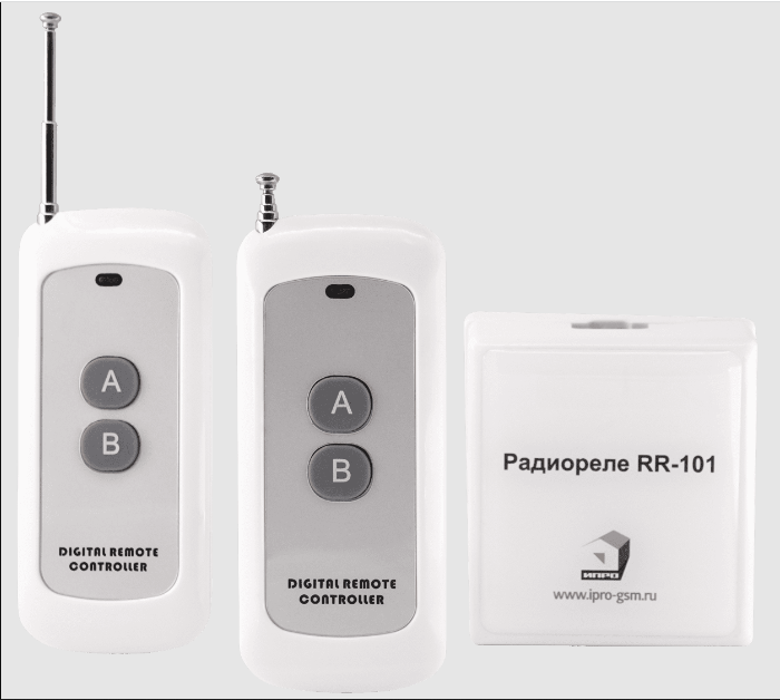 Комплект "Радиореле RR-101 + 2 пульта 250-950м"