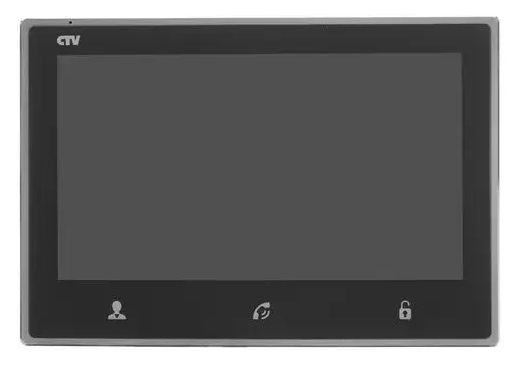 Монитор видеодомофона, стеклянная сенсорная панель управления "Easy Buttons" CTV-M4703AHD Серый