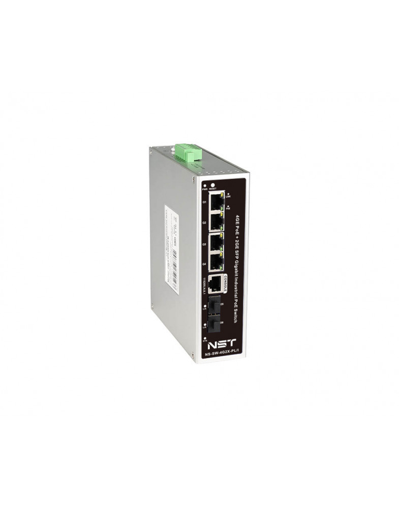 NS-SW-4G2X-PL/I Промышленный управляемый L2+ PoE коммутатор