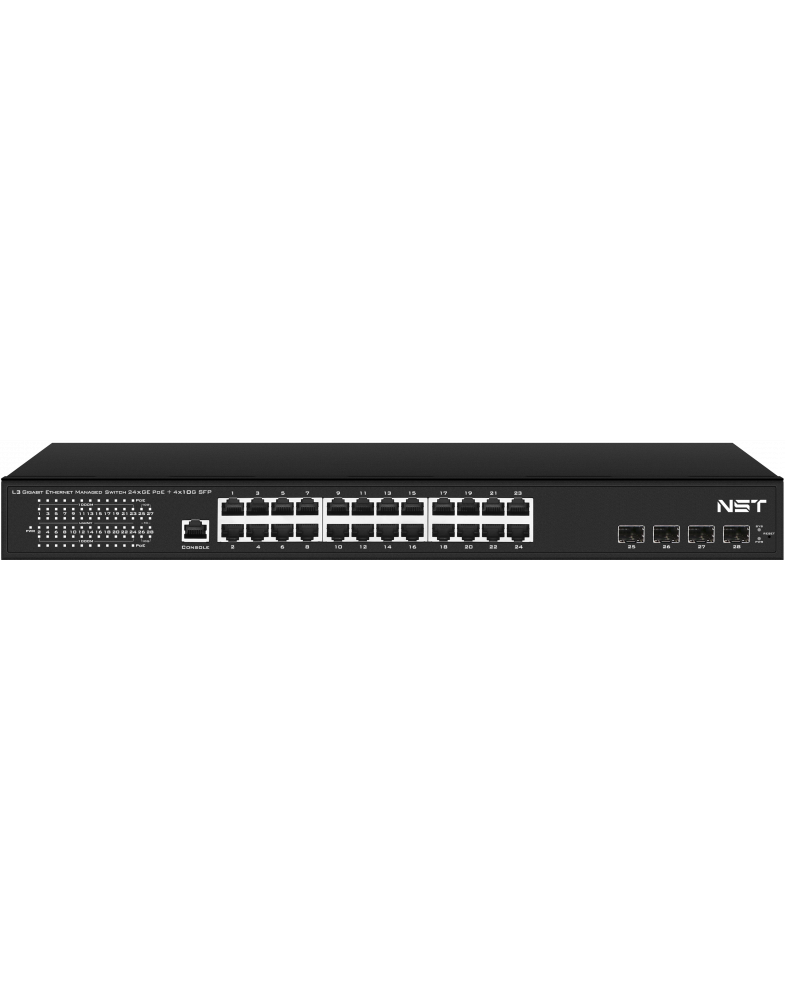 NST NS-SW-24G4G10-PL Гигабитный управляемый L3 PoE коммутатор