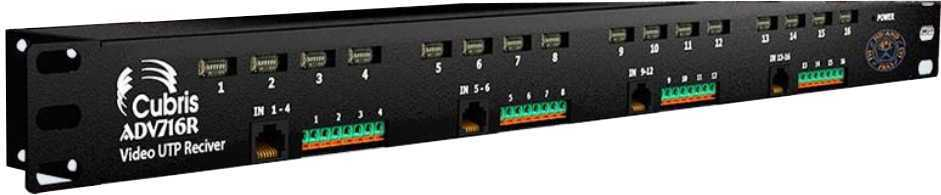 AVD716R HD МНОГОКАНАЛЬНЫЙ АКТИВНЫЙ ПРИЕМНИК ПО ВИТОЙ ПАРЕ