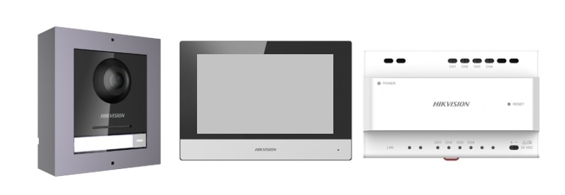 DS-KIS702-P(B) Комплект 2-х проводного видеодомофона 