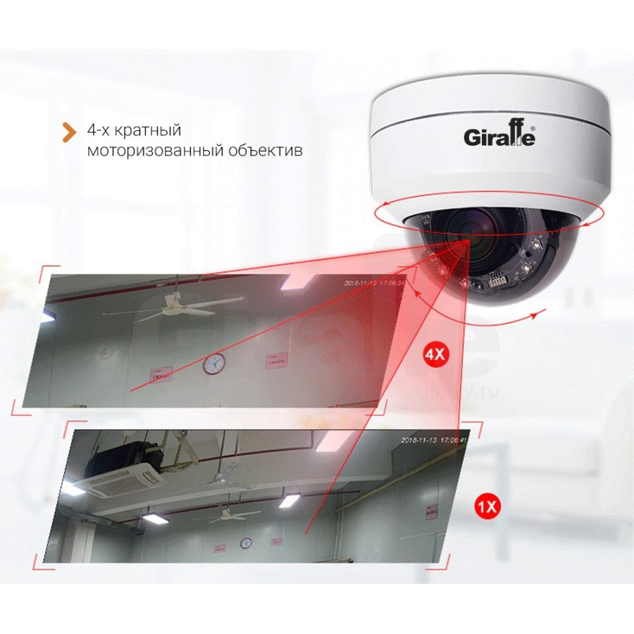 GF-IPDIRZ04MP5.0 v3 Поворотная IP видеокамера