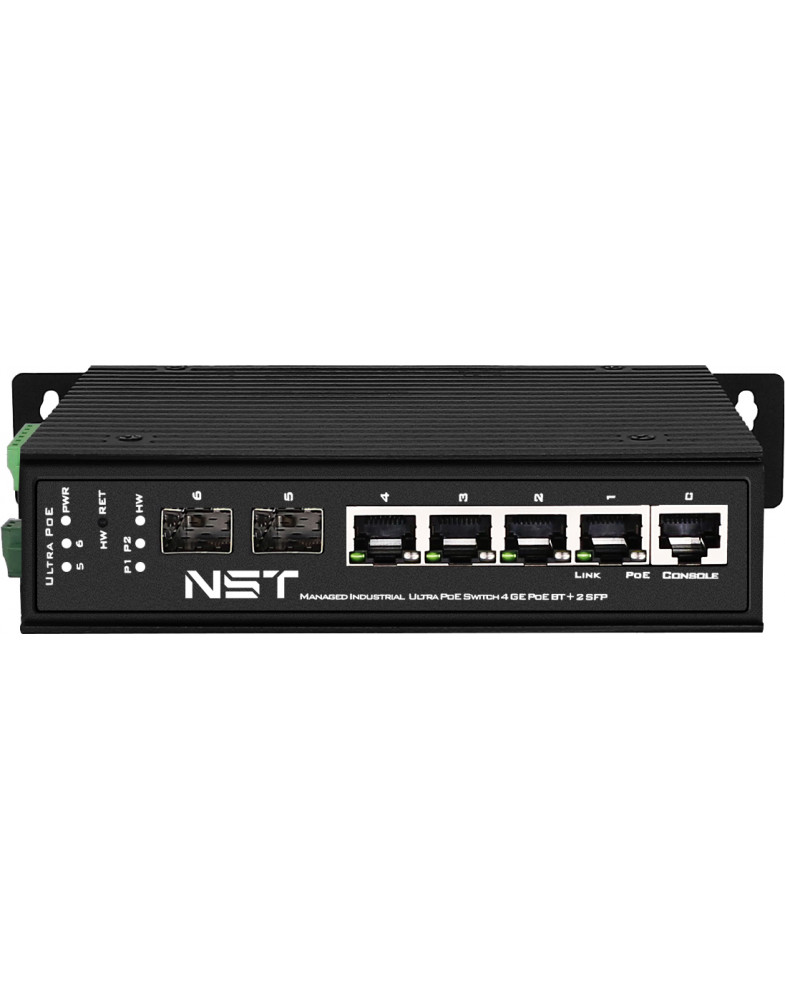 NST NS-SW-4G2G-PL/IM Гигабитный промышленный L2+ PoE коммутатор