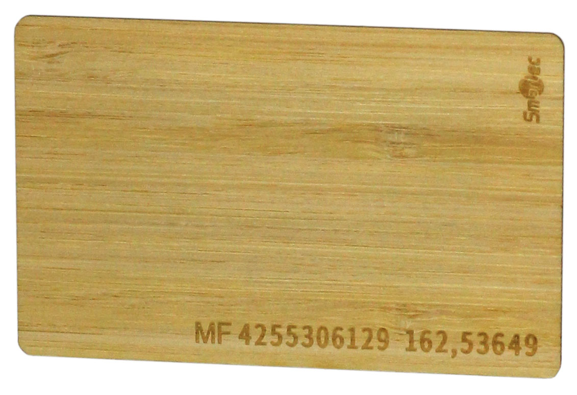 ST-PC030MF  Cмарт карта MIFARE совместимая 1K, бамбук