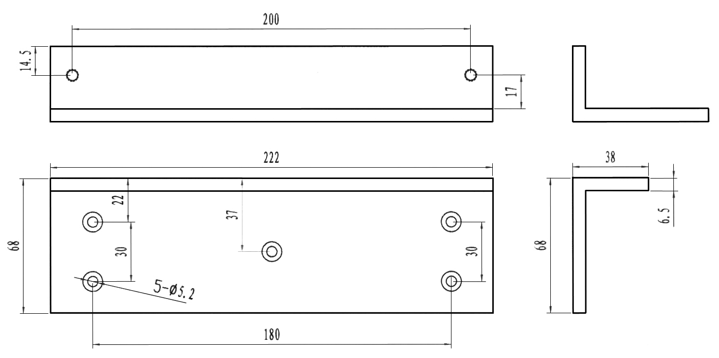ST-EL500BLW L-образное крепление