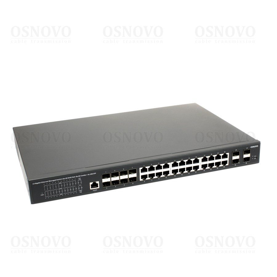 SW-32G4X-3L Управляемый L3 PoE коммутатор Gigabit Ethernet