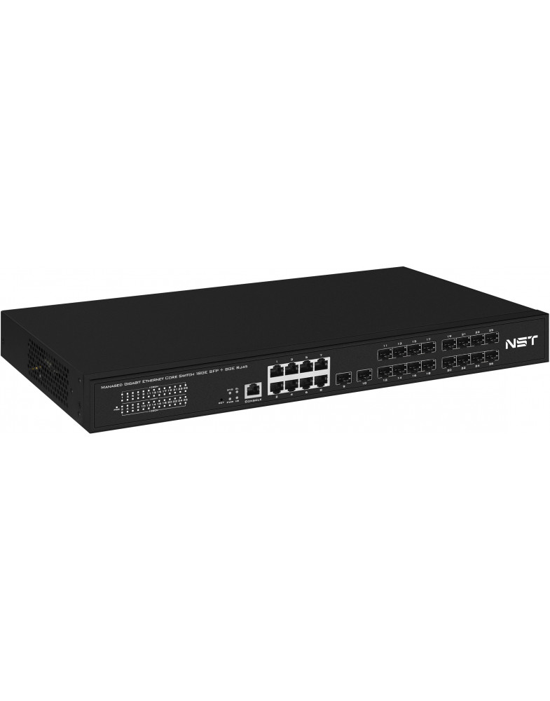 NST NS-SW-18GХ8G-L Оптический гигабитный управляемый L2+ коммутатор
