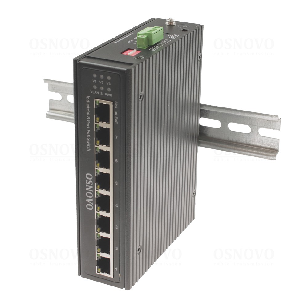 SW-80800-IR Промышленный PoE коммутатор Gigabit Ethernet на 8 портов