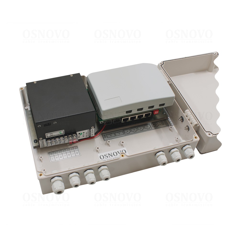 SW-80402-WM(port 90W) Уличный Web-управляемый PoE коммутатор на 6 портов