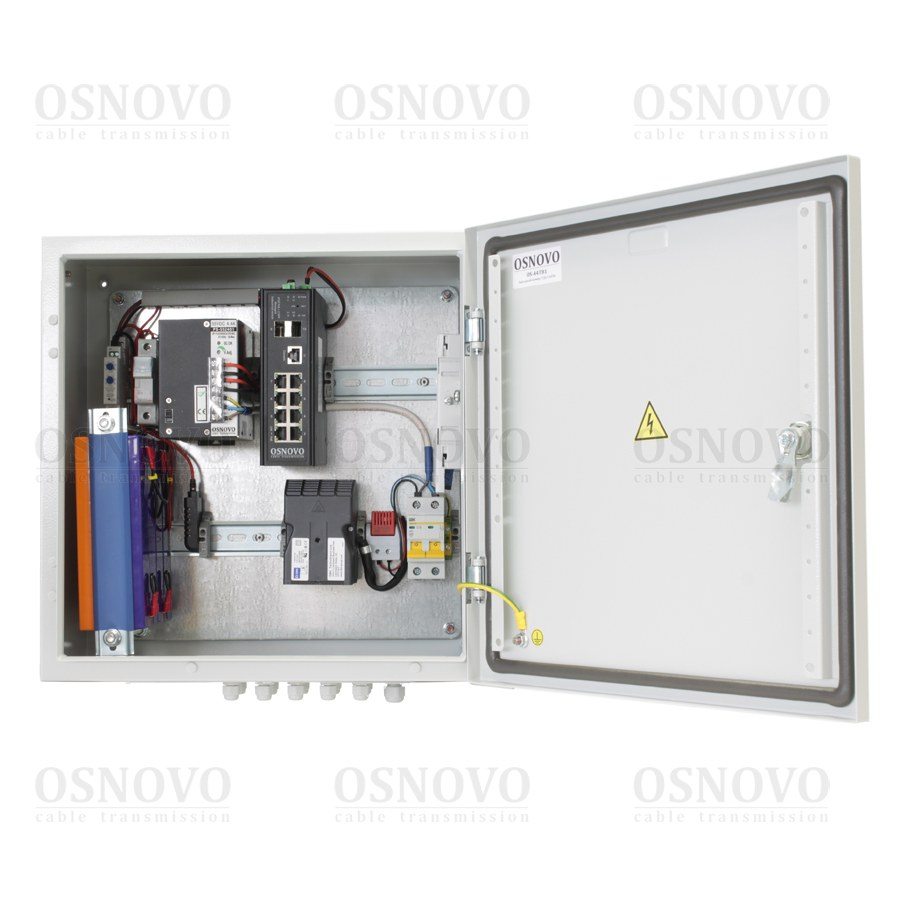 OS-44TB1(SW-80802/ILS(port 90W)) Уличный управляемый (L2+) коммутатор на 10 портов