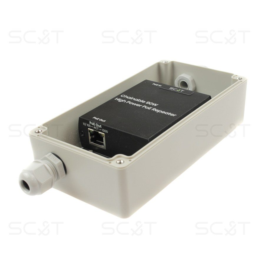 IP04R-SO Уличный удлинитель PoE af/at/bt по витой паре до 280м