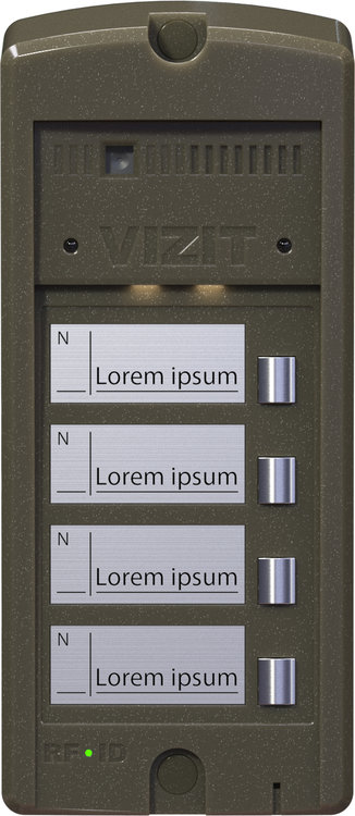 БВД-306FCP-4 Блок вызова на 4 абонента