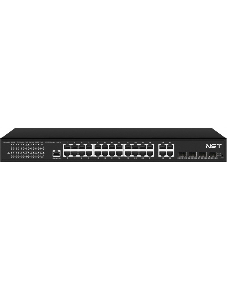 NST NS-SW-24G4G-PL Гигабитный управляемый L2+ PoE коммутатор