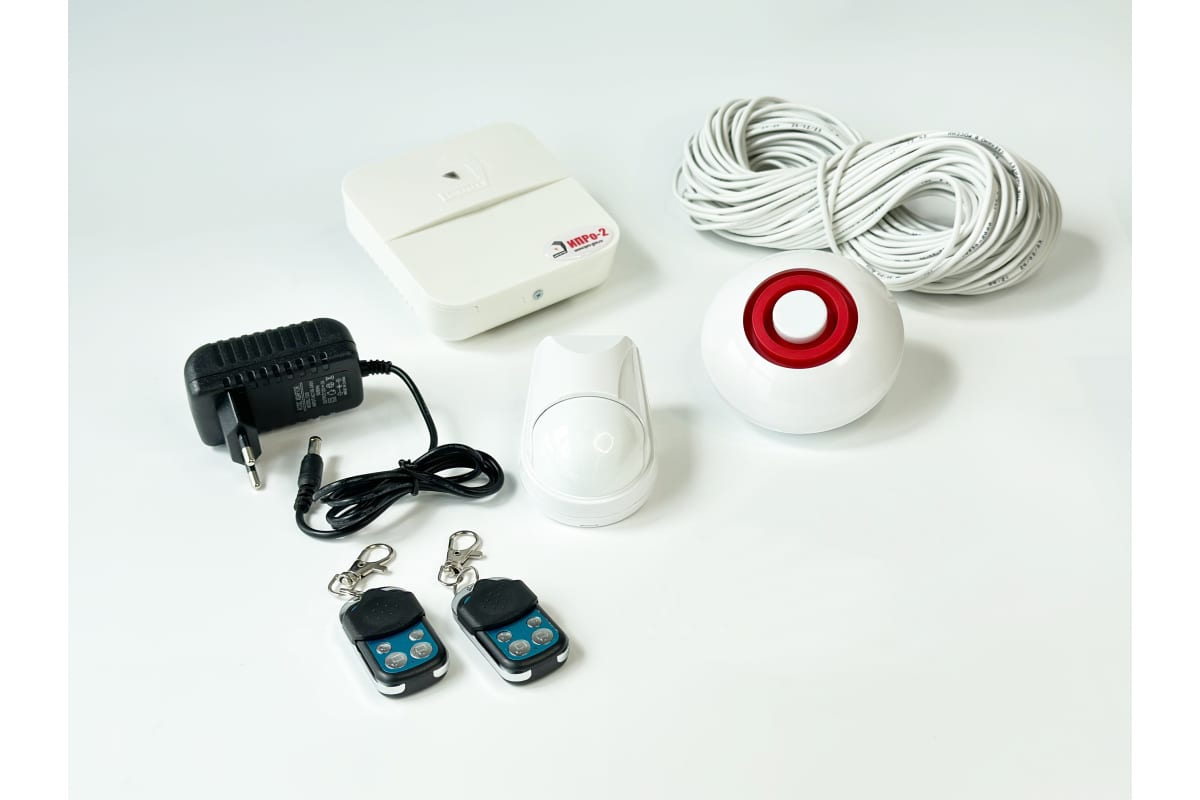 GSM+Wi-Fi сигнализация "ИПРО-2" проводной набор МИНИ