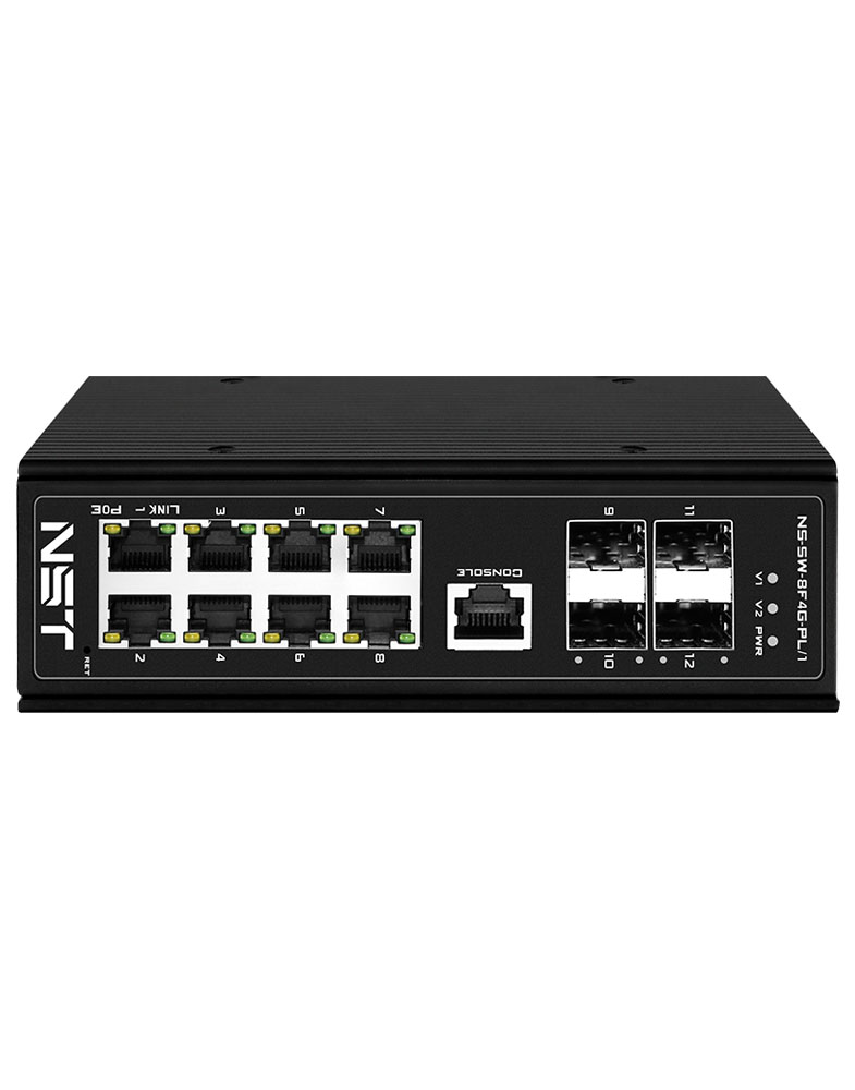 NST NS-SW-8F4G-PL/I индустриальный L2 коммутатор