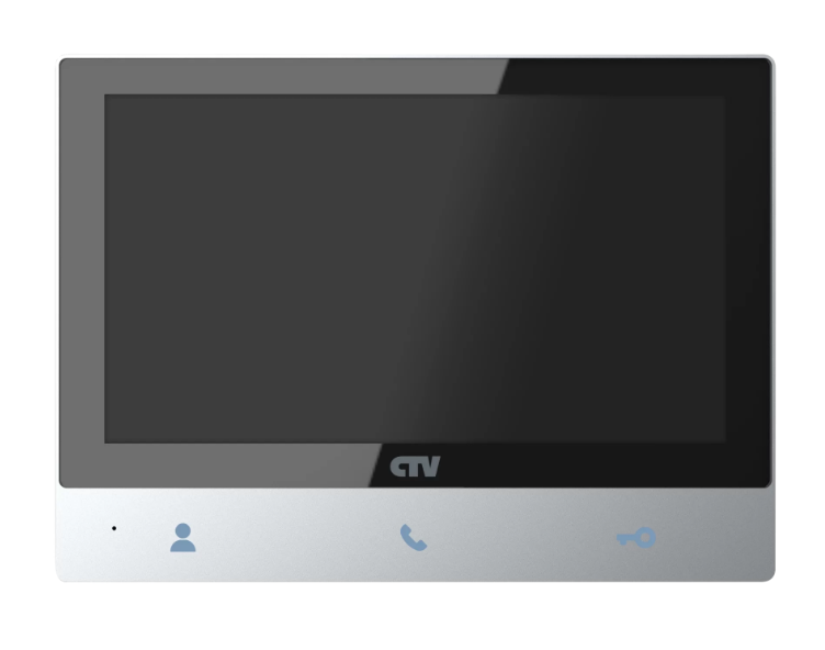 Монитор видеодомофона, стеклянная сенсорная панель CTV-M4701AHD Черный