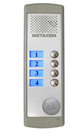 MK4-K-MF Блок вызова домофона на 4 абонента