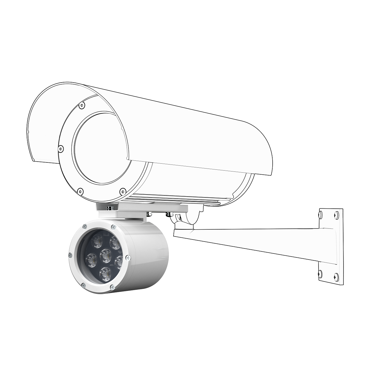 ПИП-70/20 А Ex Прожектор инфракрасный периметровый взрывозащищенный