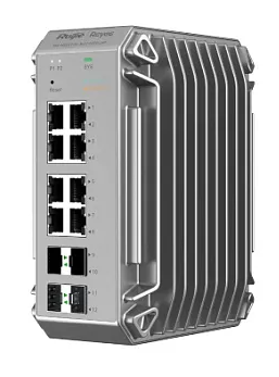 12-портовый промышленный коммутатор для суровых условий эксплуатации RG-NIS3100-8GT4SFP-HP