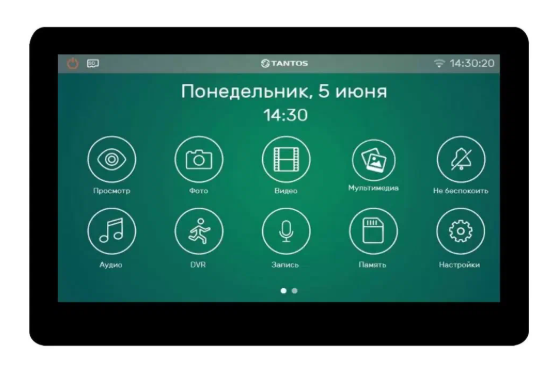 Neo HD SE Tuya Черный Монитор цветного видеодомофона