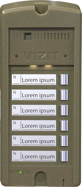 БВД-306-6 Вызывная аудиопанель 