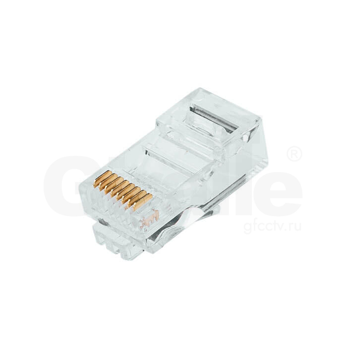GF-RJ45  Штекер RJ-45 под обжим (8p8c) Cat.5e (Упаковка 10 шт.)