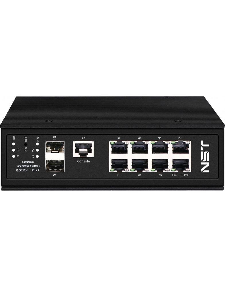 NST NS-SW-8G2G-PL/IM Гигабитный промышленный L2+ PoE коммутаторор