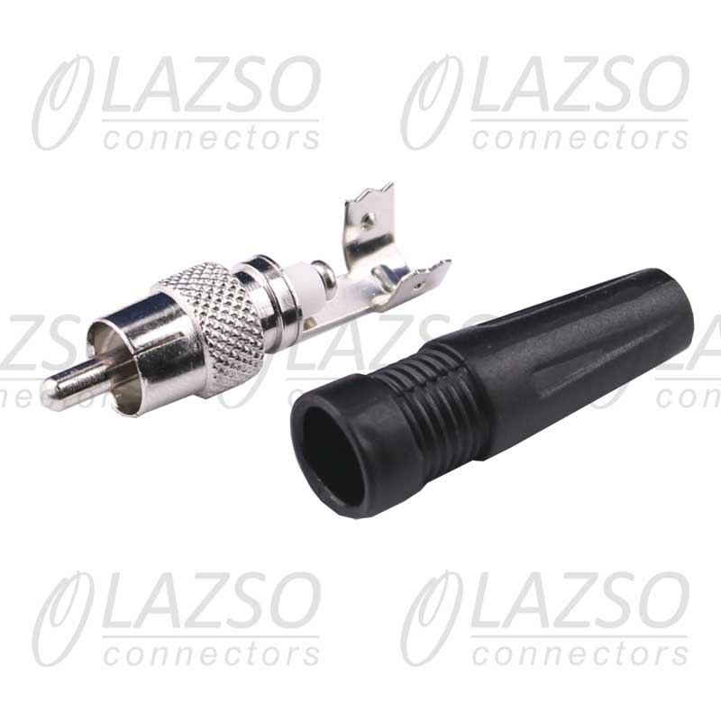 LAZSO APR012 RCA штекер, крепление кабеля под винт. 1шт