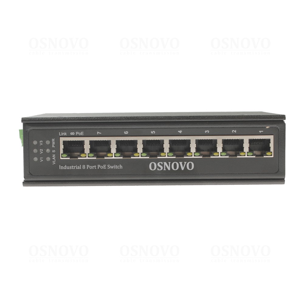 SW-80800-IR Промышленный PoE коммутатор Gigabit Ethernet на 8 портов