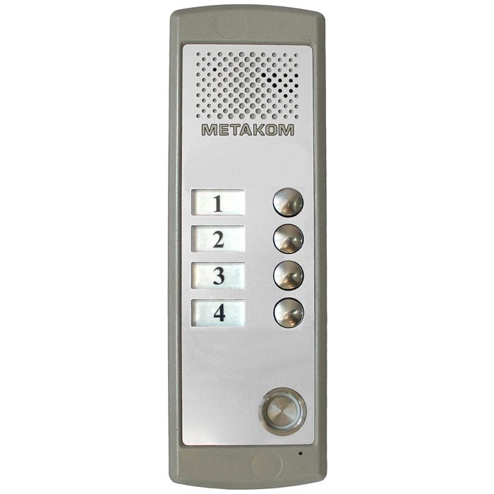 MK4-K-TM Блок вызова домофона на 4 абонента